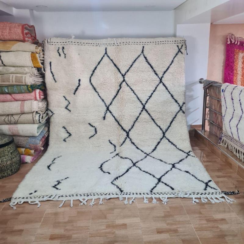 White Nasim Marokkaans handgemaakt tapijt